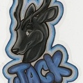 Fuchsia Possum - Jack Badge