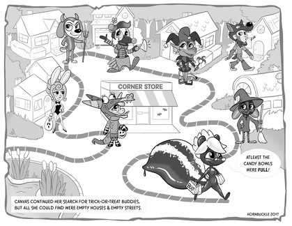 Hornbuckle CrayolaPup CanvasTailSnackMap MAP Sketch